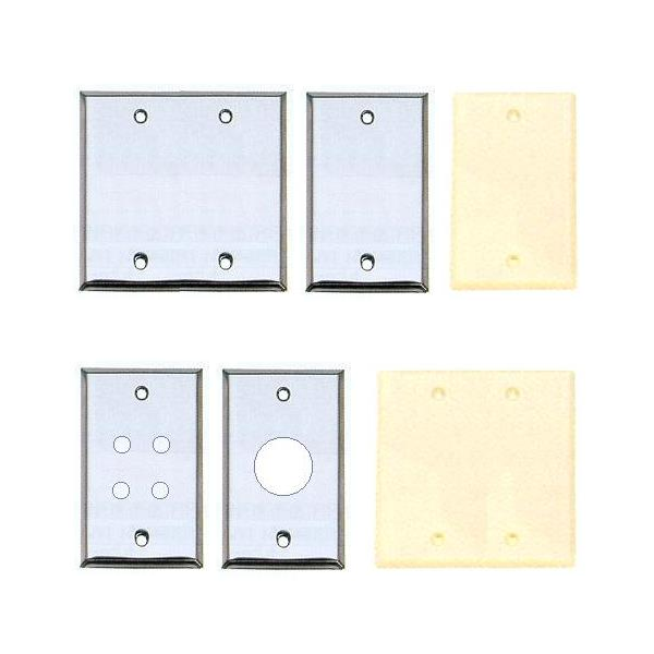 Wall Plates - Blank & Empty Round Hole