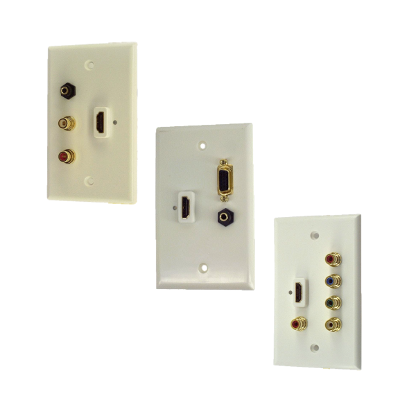 Wall Plates with DVI & HDMI